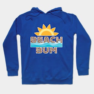Beach Bum - with lettering in sea shells Hoodie